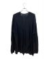 Yohji Yamamoto pour homme (ヨウジヤマモト プールオム) 12G4PLY SLANT PLAIN STITCH ROUND NECK LONG SLEEVES ブラック サイズ:3：25800円