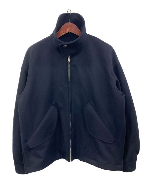 THE RERACS（ザ リラクス）THE RERACS (ザ リラクス) HIGH NECK HARRINGTON JACKET ネイビー サイズ:46の古着・服飾アイテム