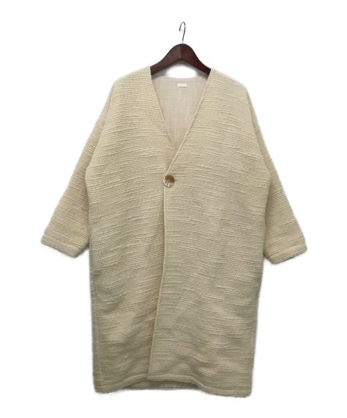 SEEALL（シーオール）SEEALL (シーオール) ニットロングコート アイボリー サイズ:1の古着・服飾アイテム