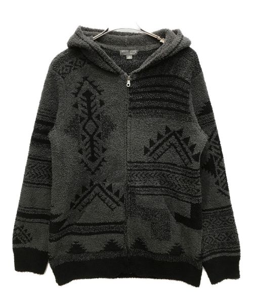 barefoot dreams（ベアフットドリームス）barefoot dreams (ベアフットドリームス) Aztec Hoodie グレー サイズ:Mの古着・服飾アイテム