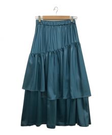 MURRAL（ミューラル）の古着「Flow tiered skirt」｜ターコイズブルー