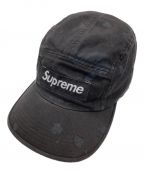 SUPREMEシュプリーム）の古着「Overdyed Camo Camp Cap」｜ブラック