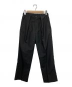 Name.ネーム）の古着「WOOL MOHAIR EASY PANT」｜ブラック