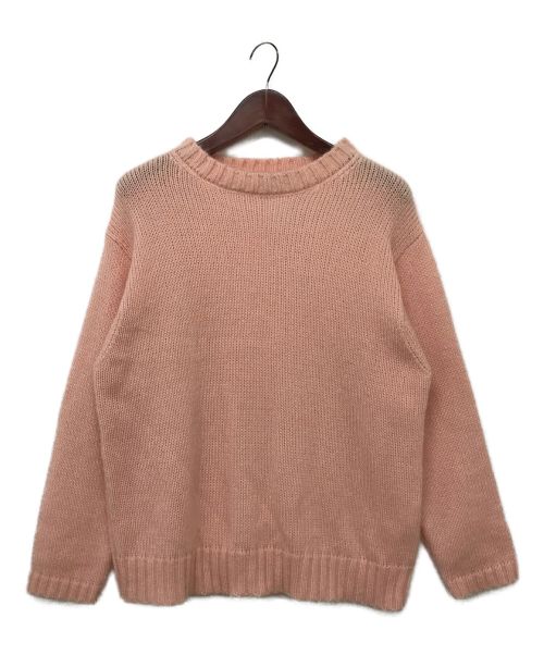 UNUSED（アンユーズド）UNUSED (アンユーズド) 3G crew neck knit ピンク サイズ:2の古着・服飾アイテム