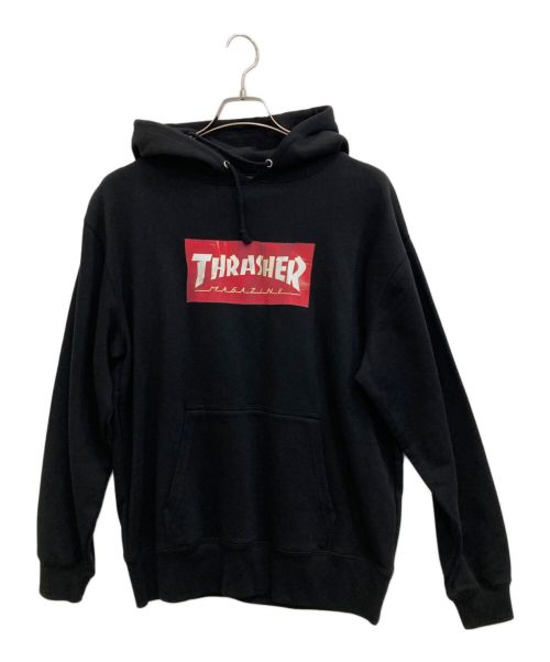 THRASHER（スラッシャー）THRASHER (スラッシャー) プルオーバーパーカー ブラック サイズ:Lの古着・服飾アイテム