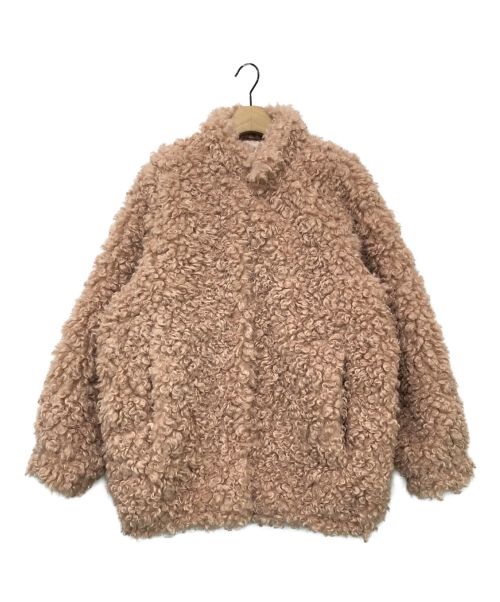 CLANE（クラネ）CLANE (クラネ×田中ミナミ) CURL FUR SHORT COAT ピンク サイズ:2の古着・服飾アイテム