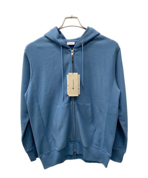 Champion REVERSE WEAVE（チャンピオン リバースウィーブ）Champion REVERSE WEAVE (チャンピオン リバースウィーブ) ジップパーカー / 10oz ZIPUP HOODIE スカイブルー サイズ:MEDIUMの古着・服飾アイテム