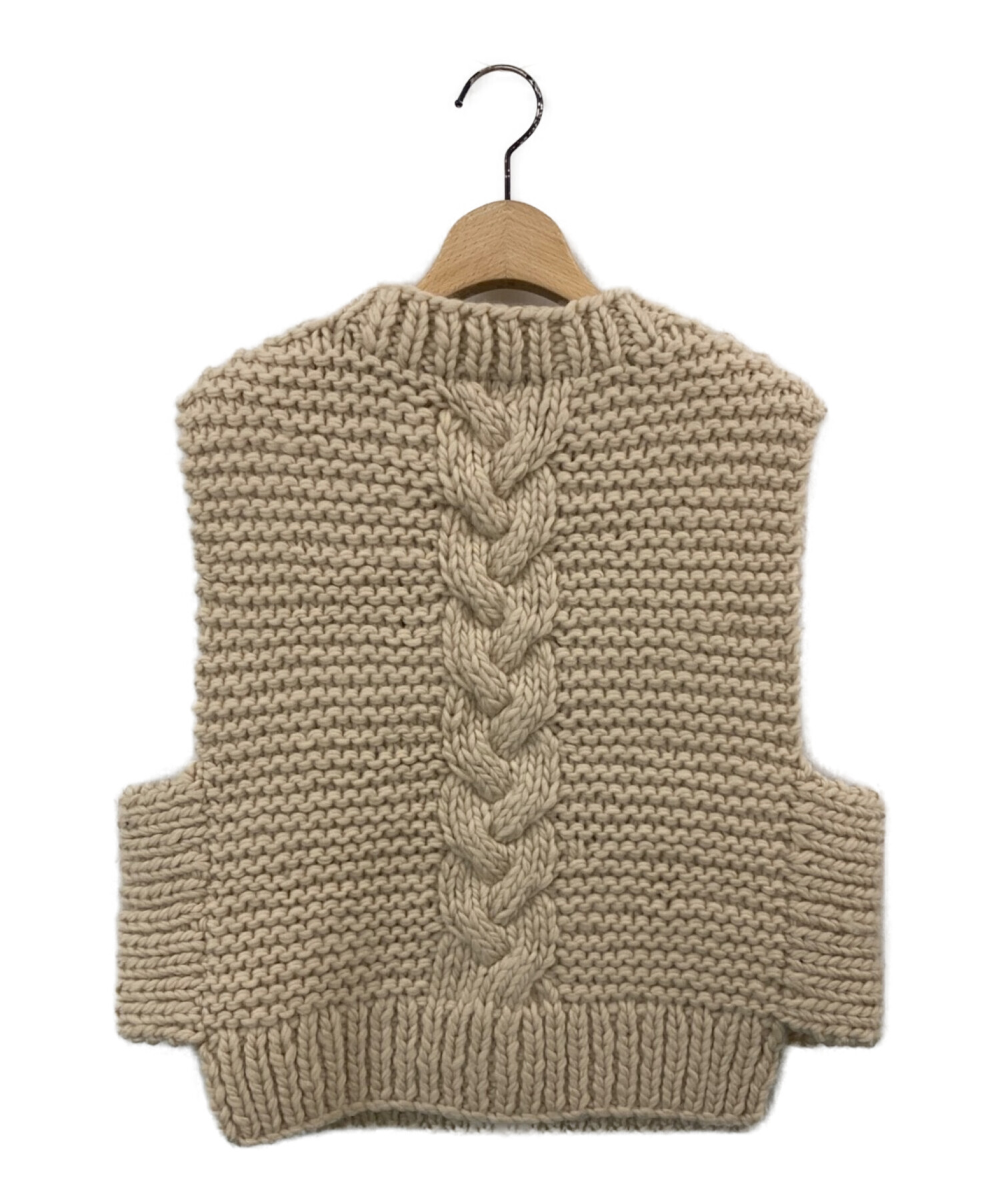 HTKE新品☆ケーブルニットCABLE-KNIT CROPPED VEST | angeloawards.com