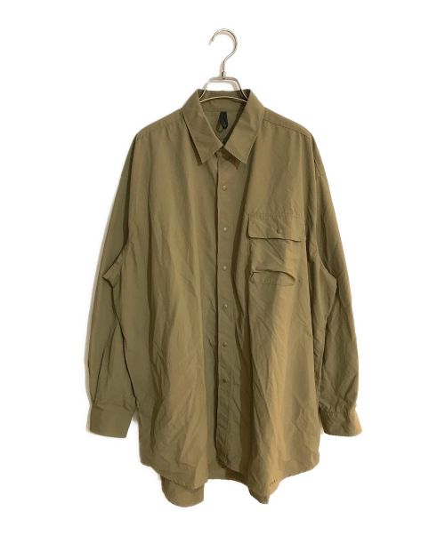 BURLAP OUTFITTER（バーラップアウトフィッター）BURLAP OUTFITTER (バーラップアウトフィッター) サプレックスナイロンシャツ カーキ サイズ:SIZE Lの古着・服飾アイテム