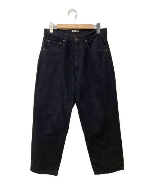 AURALEE（オーラリー）AURALEE (オーラリー) HARD TWIST DENIM WIDE PANTS ブラック サイズ:W32の古着・服飾アイテム