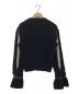 SELF PORTRAIT (セルフ ポートレイト) KNITTED CROP JUMPER ネイビー サイズ:M：7000円