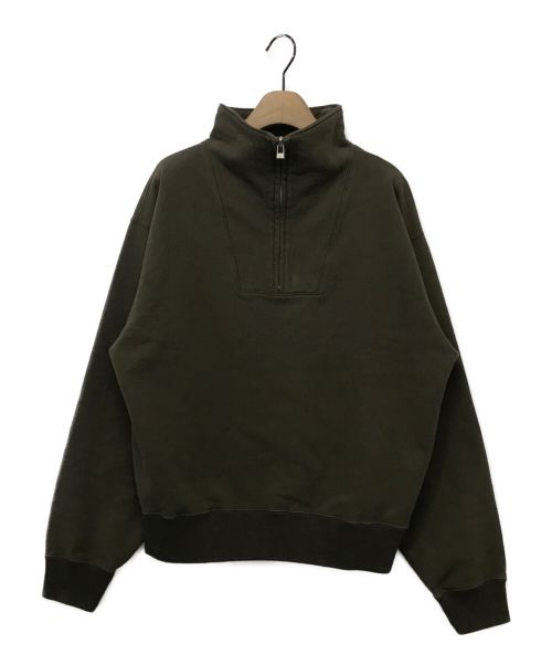 Peep inside head（ピープインサイドヘッド）PEEP INSIDE HEAD (ピープインサイドヘッド) HALF ZIP SWEAT カーキ サイズ:Mの古着・服飾アイテム