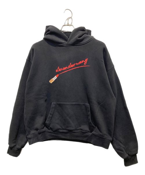 ALEXANDER WANG（アレキサンダーワン）ALEXANDER WANG (アレキサンダーワン) CLASSIC SWEATSHIRT HOODIE ブラック サイズ:XSの古着・服飾アイテム