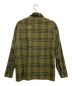 BURBERRY (バーバリー) コントラストカラーレオパードチェック長袖シャツ カーキ サイズ:M：19000円