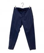 Junhashimotoジュンハシモト）の古着「TUCK LESS SLIM PANTS」｜ネイビー