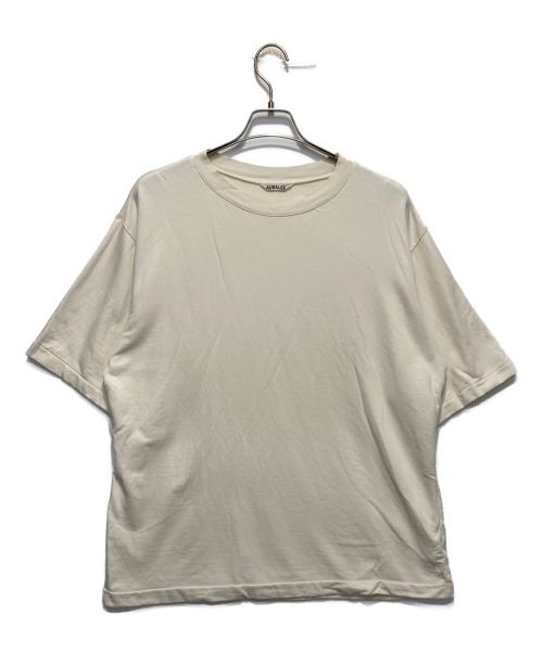 AURALEE（オーラリー）AURALEE (オーラリー) スーパー ハイゲージ ナップト スウェット Tシャツ アイボリー サイズ:5の古着・服飾アイテム