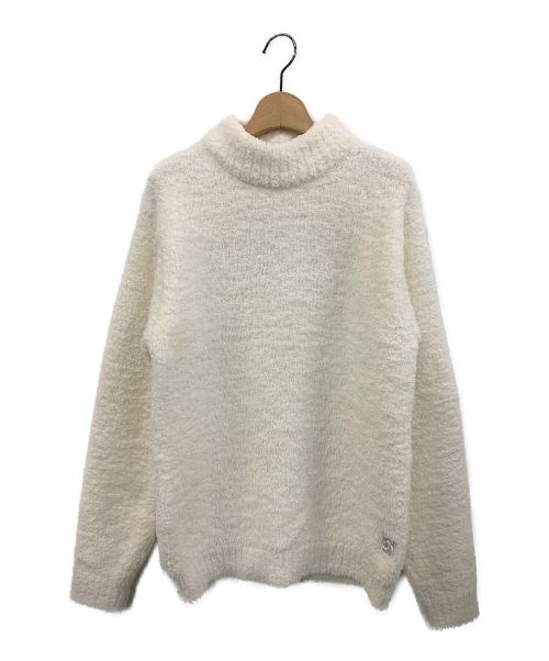 kashwere（カシウェア）kashwere (カシウェア) HIGH NECK KNIT クリーム サイズ:Sの古着・服飾アイテム