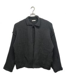 LIDnM（リドム）の古着「LILY YARN KNIT BLOUSON」｜グレー