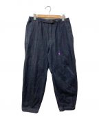 THE NORTHFACE PURPLELABELザ・ノースフェイス パープルレーベル）の古着「Denim Wide Tapered Pants」｜インディゴ