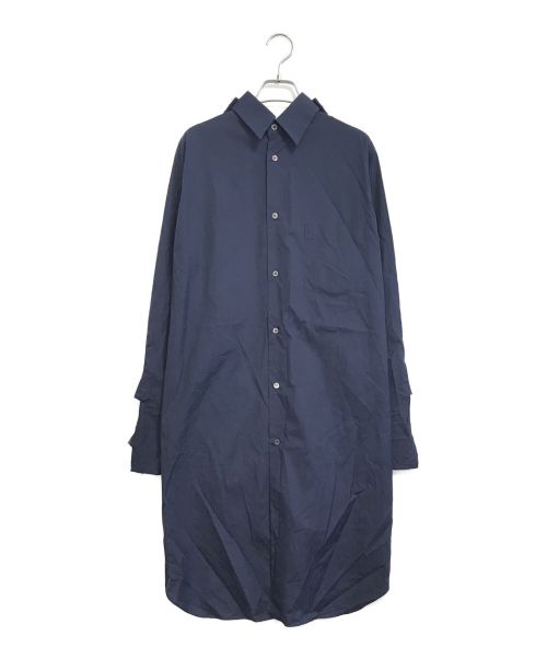 COMME des GARCONS HOMME（コムデギャルソン オム）COMME des GARCONS HOMME (コムデギャルソン オム) ドッキングシャツワンピース ネイビー サイズ:XSの古着・服飾アイテム