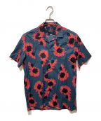 PS Paul SmithＰＳポールスミス）の古着「SUN FLOWER PRINT SHIRT」｜ネイビー