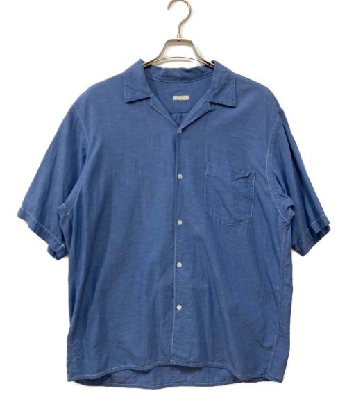 COMOLI（コモリ）COMOLI (コモリ) ベタシャン オープンカラーシャツ ブルー サイズ:2の古着・服飾アイテム