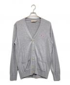 maison kitsuneメゾンキツネ）の古着「TRICOLOR FOX PATCH CLASSIC CARDIGAN」｜グレー