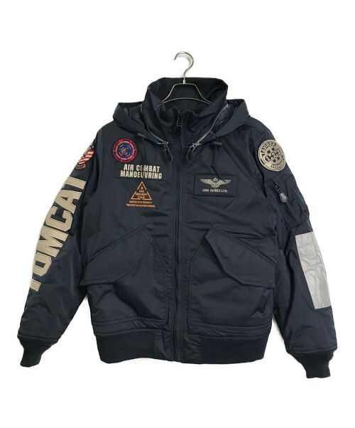 AVIREX（アヴィレックス）AVIREX (アヴィレックス) CUSTOM CWU TOP GUN ネイビー サイズ:Lの古着・服飾アイテム