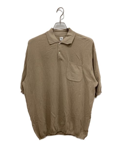 KAPTAIN SUNSHINE（キャプテンサンシャイン）KAPTAIN SUNSHINE (キャプテンサンシャイン) Polo Callar Knit Shirt ベージュ サイズ:40(L)の古着・服飾アイテム