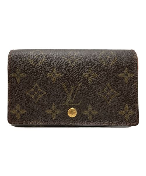 LOUIS VUITTON（ルイ ヴィトン）LOUIS VUITTON (ルイ ヴィトン) 2つ折り財布/ポルトモネジップ/モノグラム ブラックの古着・服飾アイテム