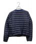 MONCLER (モンクレール) OSSAU ツイード 切替 ダウンジャケット C10934594680 ネイビー×レッド サイズ:0：30000円