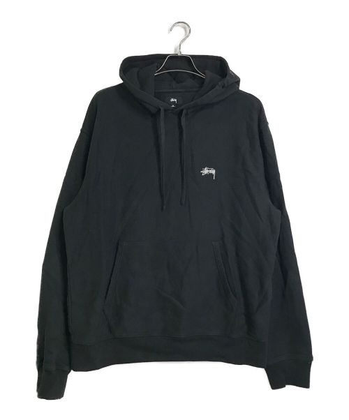 stussy（ステューシー）stussy (ステューシー) プルオーバーパーカー ブラック サイズ:XLの古着・服飾アイテム