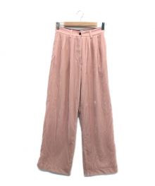 CLANE（クラネ）の古着「COLOR LINE VELOR PANTS」｜ピンク