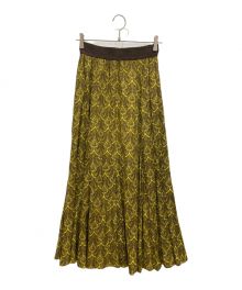 Uhr（ウーア）の古着「PAISLEY SKIRT」｜イエロー