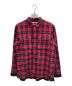 WHITE MOUNTAINEERING（ホワイトマウンテ二アニング）の古着「FLANNEL CHECK MILITARY SHIRT」｜レッド