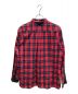 WHITE MOUNTAINEERING (ホワイトマウンテ二アニング) FLANNEL CHECK MILITARY SHIRT レッド サイズ:３：6000円