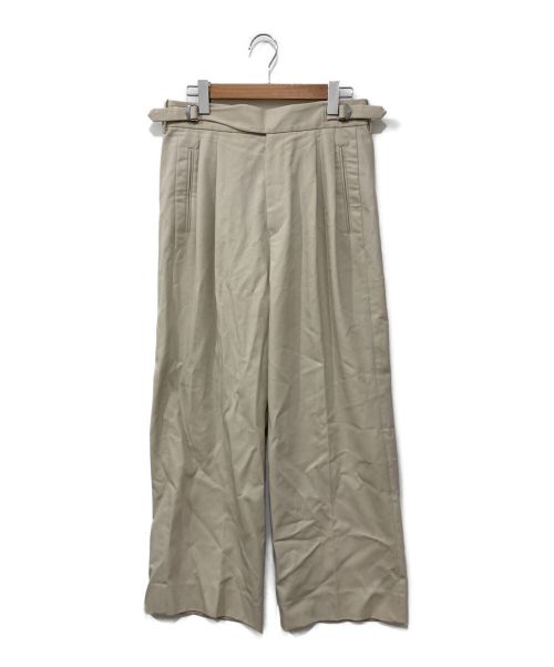 YOKE（ヨーク）YOKE (ヨーク) 2TUCK WIDE GURKHA TROUSERS アイボリー サイズ:3の古着・服飾アイテム