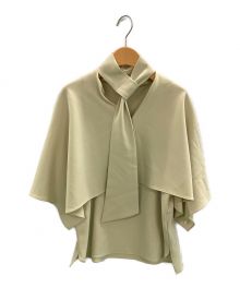 rito structure（リト ストラクチャー）の古着「Triacetate Double Cloth Bow-Tie Cape」｜イエロー