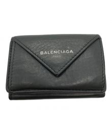 BALENCIAGA（バレンシアガ）の古着「ペーパー ミニ ウォレット」｜グレー