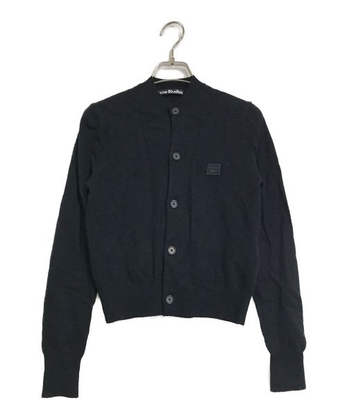 Acne studios（アクネ ストゥディオス）Acne studios (アクネストゥディオス) クルーネックカーディガン ブラック サイズ:XSの古着・服飾アイテム