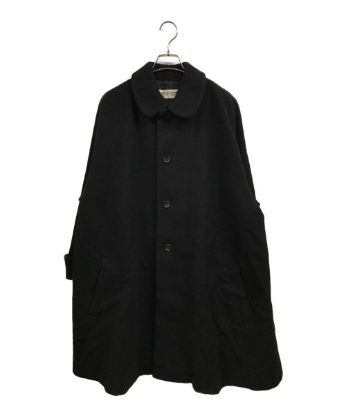 ROBE DE CHAMBRE COMME DES GARCONS（ローブドシャンブル コムデギャルソン）ROBE DE CHAMBRE COMME DES GARCONS (ローブドシャンブル コムデギャルソン) ウールステンカラーコート ブラック サイズ:表記無しの古着・服飾アイテム