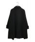 ROBE DE CHAMBRE COMME DES GARCONS (ローブドシャンブル コムデギャルソン) ウールステンカラーコート ブラック サイズ:表記無し：9800円