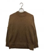 CLANEクラネ）の古着「BASIC WARM KNIT TOPS　ニット」｜ブラウン