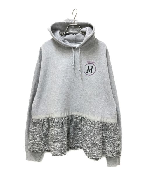 MAISON No.8（メゾン ナンバーエイト）MAISON No.8 (メゾン ナンバーエイト) SP Jacquard Hem Hoodie グレー サイズ:Fの古着・服飾アイテム