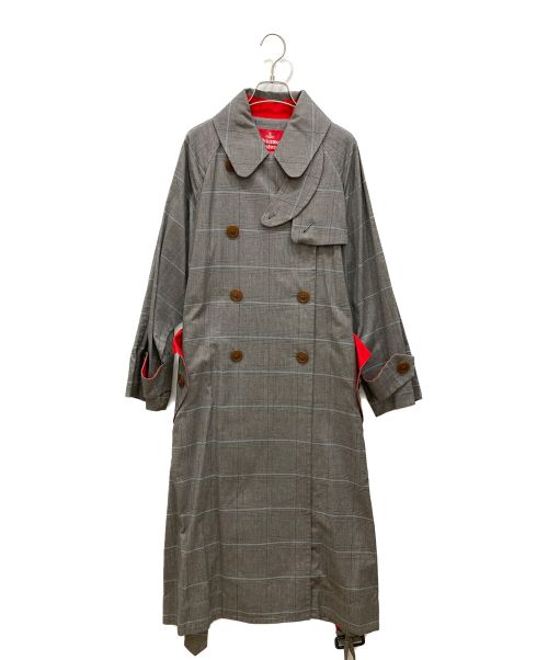 Vivienne Westwood RED LABEL（ヴィヴィアンウエストウッドレッドレーベル）Vivienne Westwood RED LABEL (ヴィヴィアンウエストウッドレッドレーベル) チェックトレンチコート サイズ:1の古着・服飾アイテム