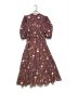 HER LIP TO (ハーリップトゥ) autumn floral lace trimmed dress ボルドー サイズ:M：2480円