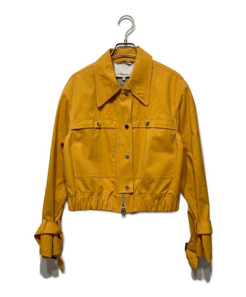 3.1 phillip lim（スリーワンフィリップリム）3.1 phillip lim (スリーワンフィリップリム) Trench Bomber Jacket イエローの古着・服飾アイテム