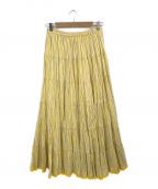 MARIHAマリハ）の古着「草原の虹のスカート」｜イエロー