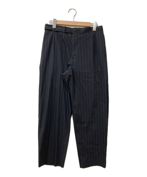 AURALEE（オーラリー）AURALEE (オーラリー) FINX NYLON STRETCH WIDE SLACKS ネイビー サイズ:3の古着・服飾アイテム