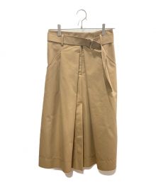 3.1 phillip lim（スリーワンフィリップリム）の古着「Chino pleatedミディスカート/チノプリーツミディスカート/E231-3508ECN」｜カーキ